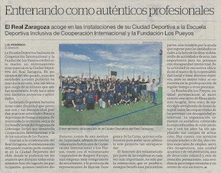 LA ESCUELA DEPORTIVA INCLUSIVA EN EL PERIÓDICO DE ARAGÓN Y HERALDO DE ARAGÓN