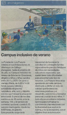 NUESTRO CAMPUS INCLUSIVO EN EL PERIÓDICO DE ARAGÓN