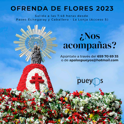 VEN CON NOSOTROS A LA OFRENDA DE FLORES