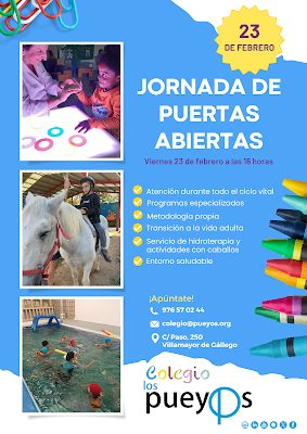 VEN A LA JORNADA DE PUERTAS ABIERTAS DEL COLEGIO LOS PUEYOS